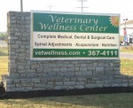 Veterinary Wellness Center Sign off Old Harrison Ave